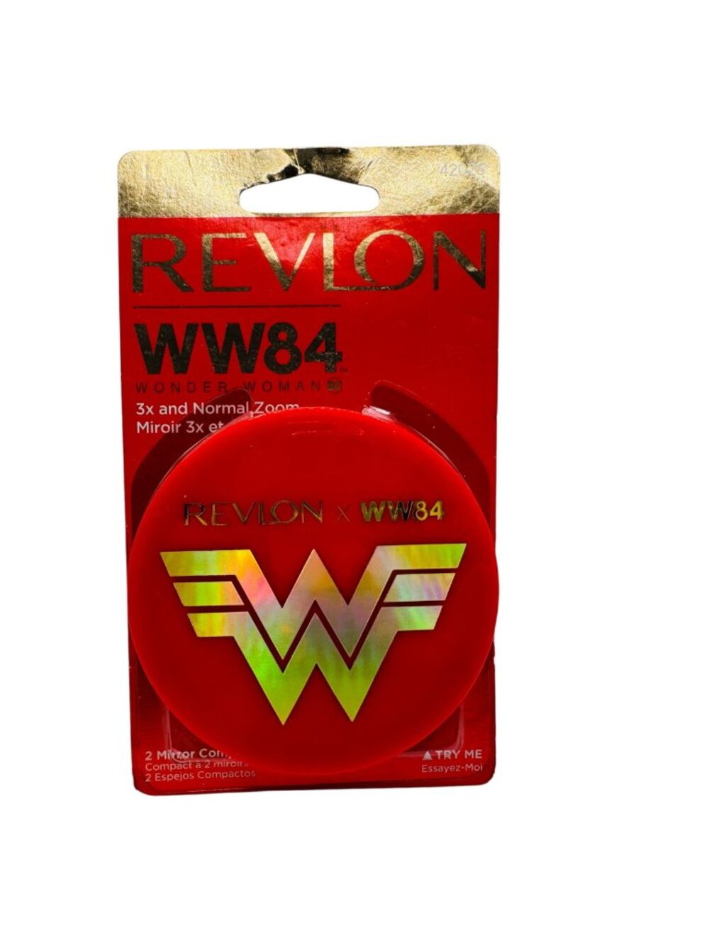 Revlon X WW84 Wonder Woman Compact Mirror With 3x Magnification & Regular Mirror